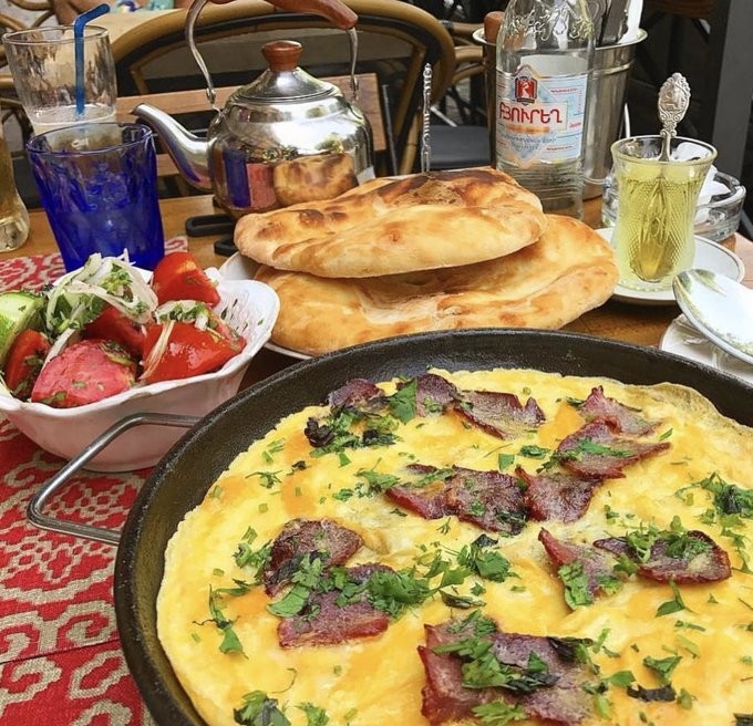 Armenian Basturma Omelette