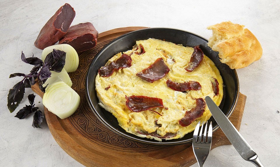 Armenian Basturma Omelette