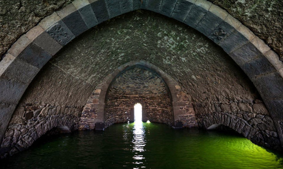 The submerged church of St. Karapet