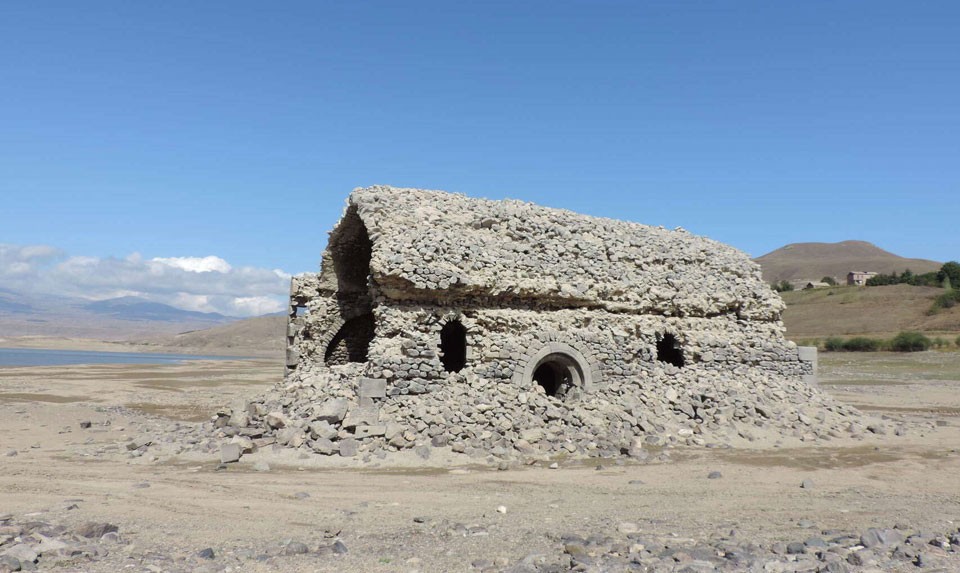 The submerged church of St. Karapet