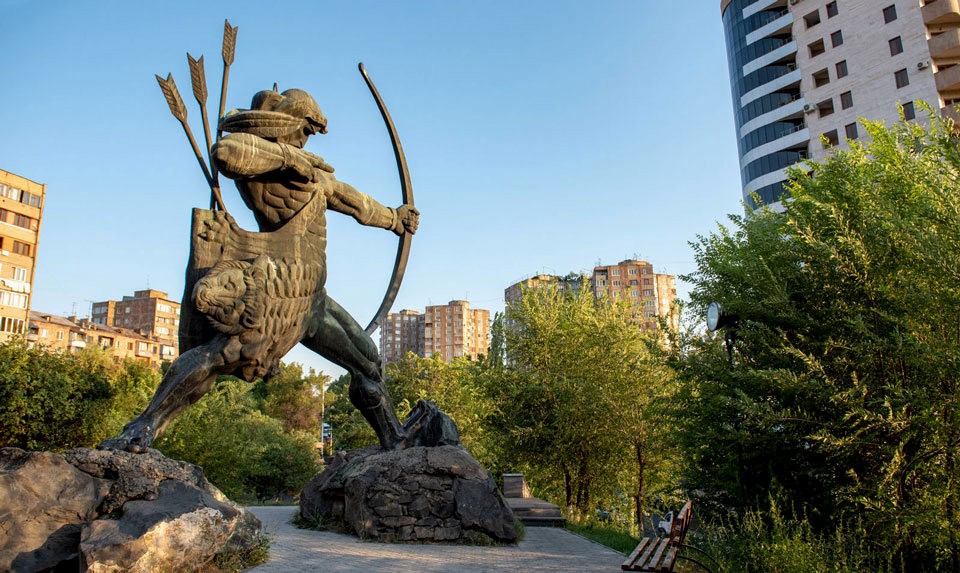 The Statue Of Hayk Nahapet in Yerevan - Cultural Heritage Monument Of ...